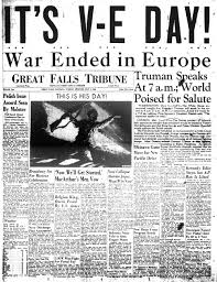 VE day newspaper